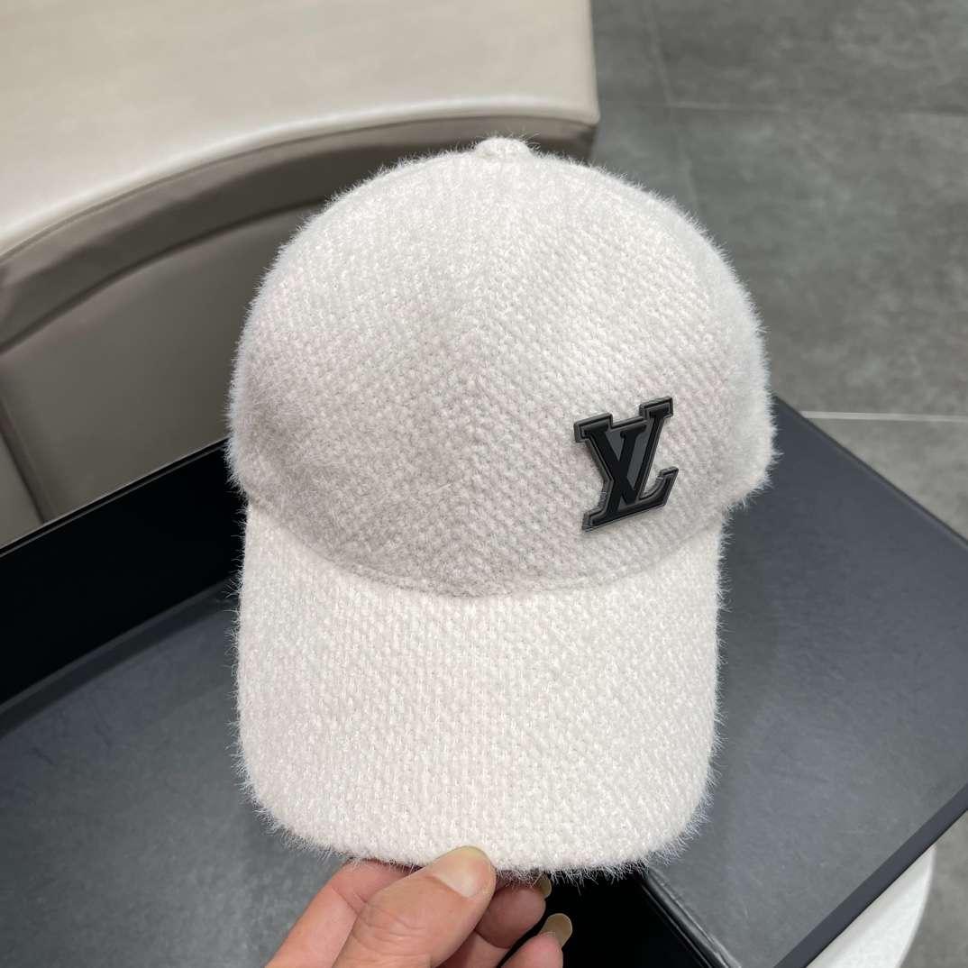 Louis Vuitton Corduroy Cap White For Women