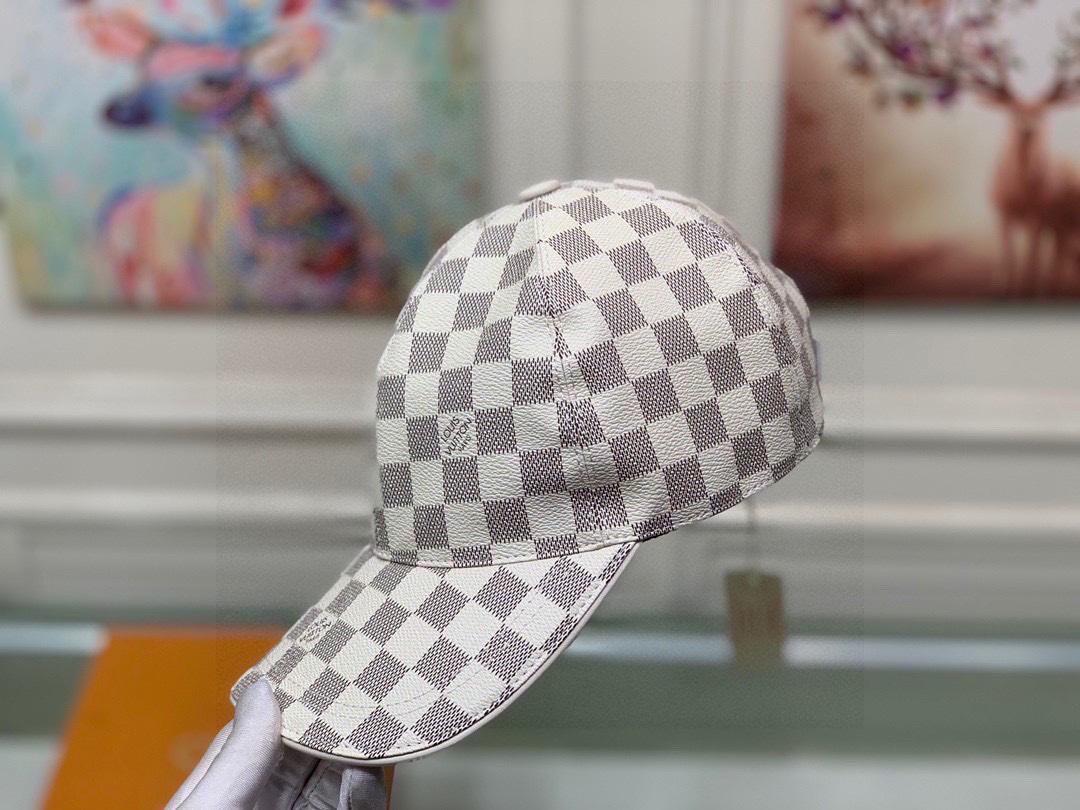 Louis Vuitton Damier Azur Cap White For Men