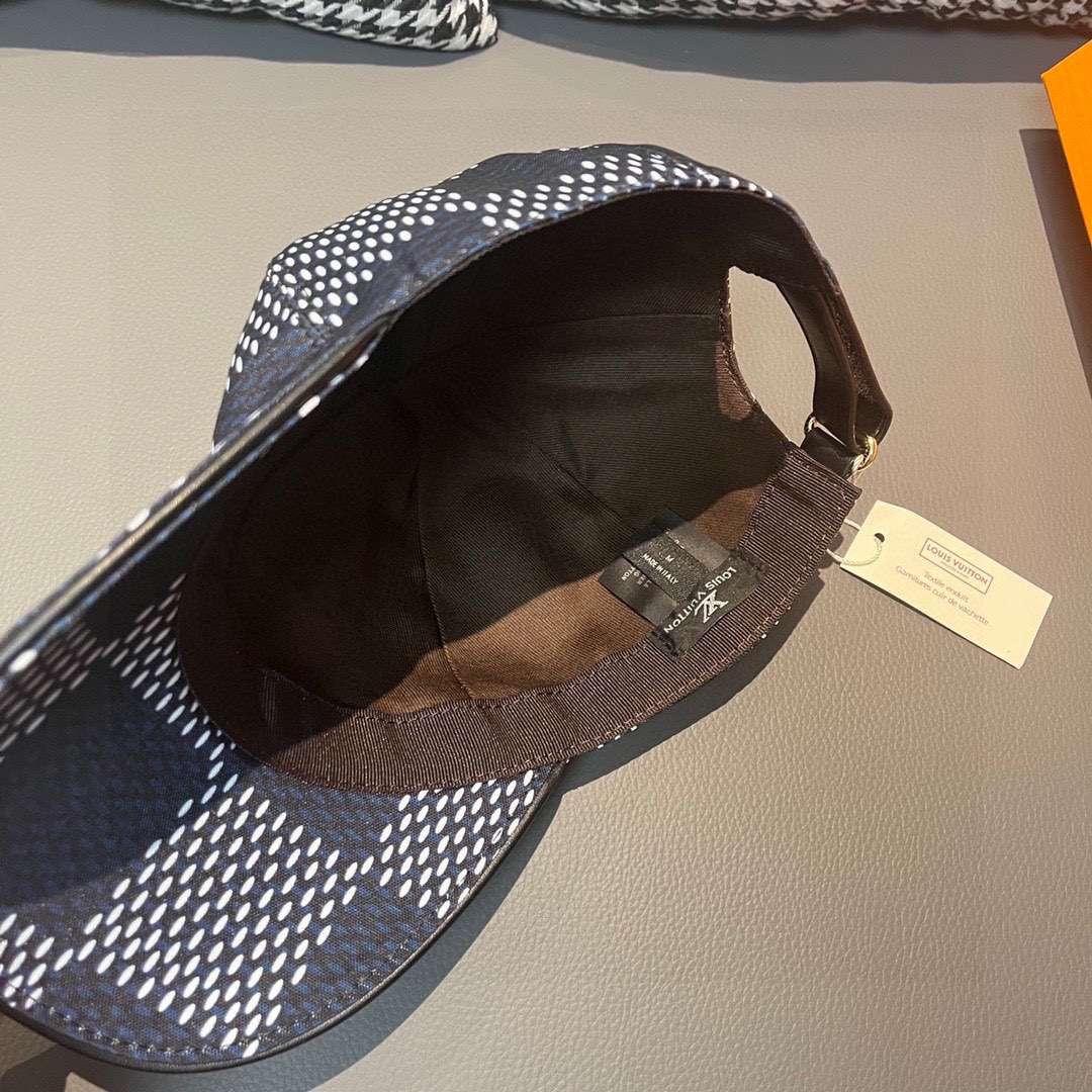Louis Vuitton Damier Rush Cap Black For Men