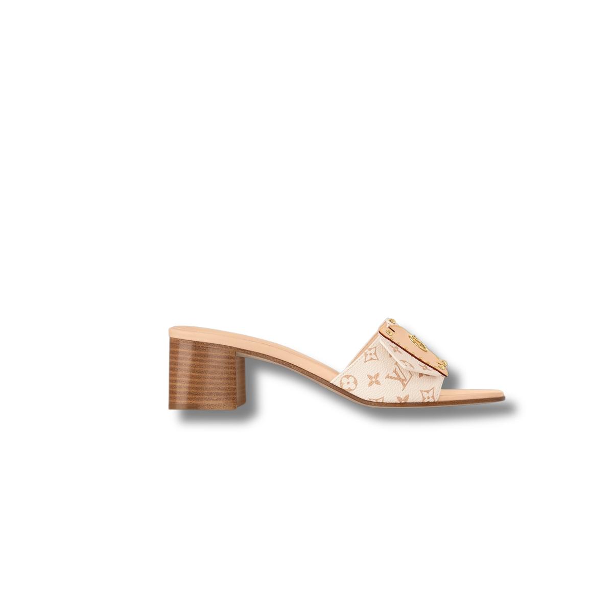 Louis Vuitton Frame Mule Beige pour femmes 1AD5B7