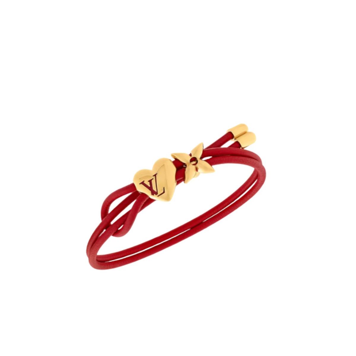 Louis Vuitton LV Bloom Heart Bracelet Red