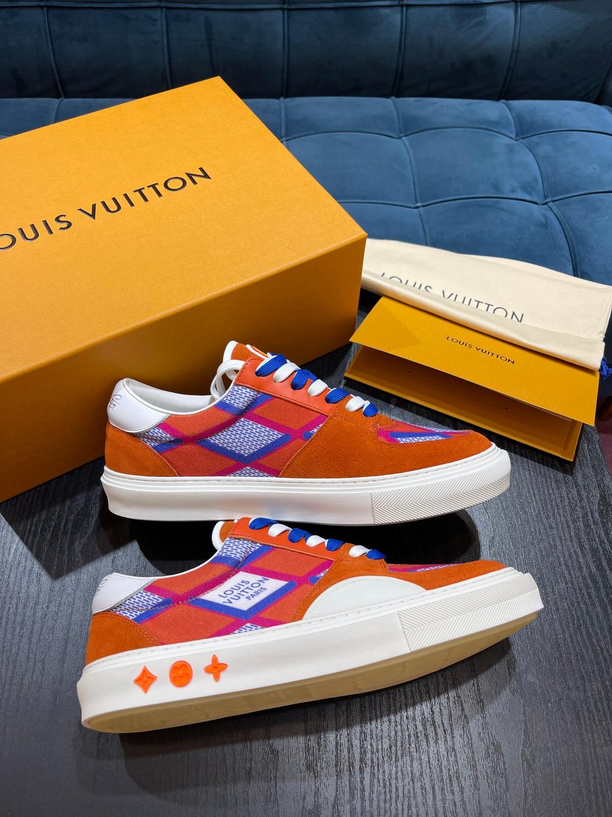 Louis Vuitton LV Ollie Richelieu Trainers Orange pour hommes LV