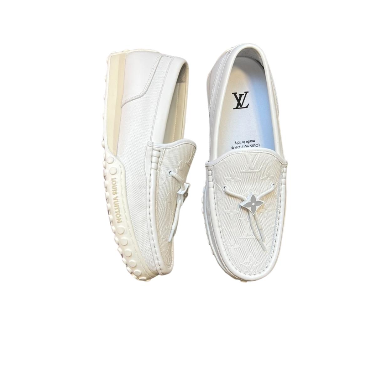 Louis Vuitton LV Racer Mocassin Blanc pour hommes
