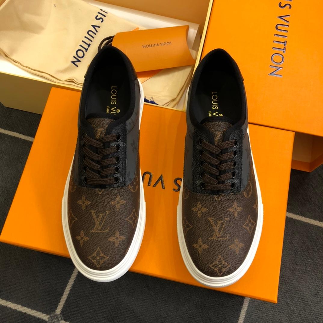Louis Vuitton LV Trocadero Richelieu Sneaker Brown For Men LV
