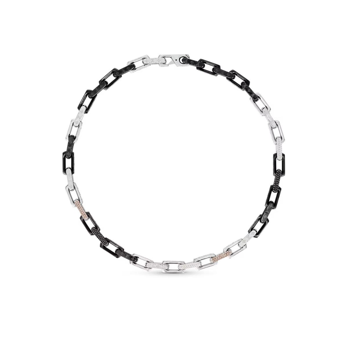 Collier à chaîne monogramme Louis Vuitton pour hommes- M01399