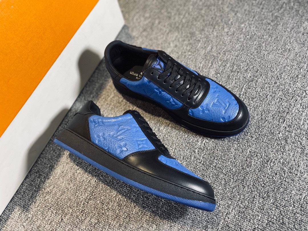 Louis Vuitton Rivoli Sneaker Blue For Men LV