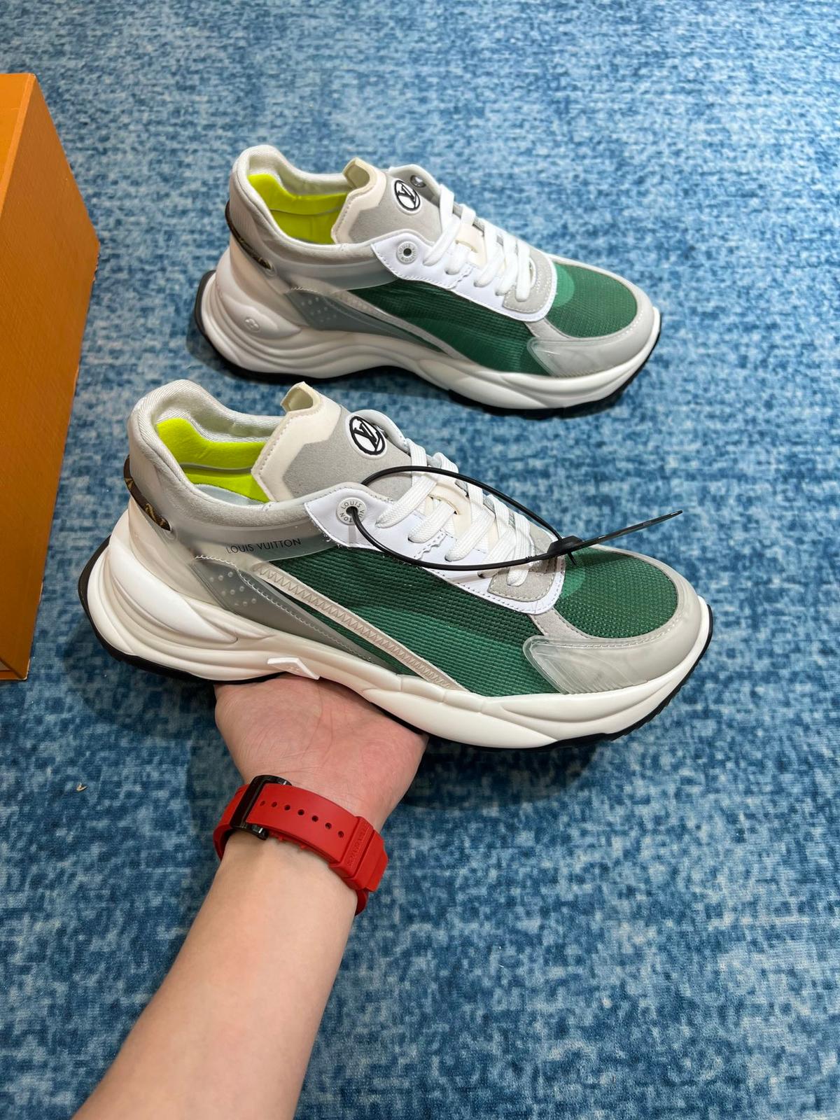 Louis Vuitton Run 55 Sneaker Green For Men