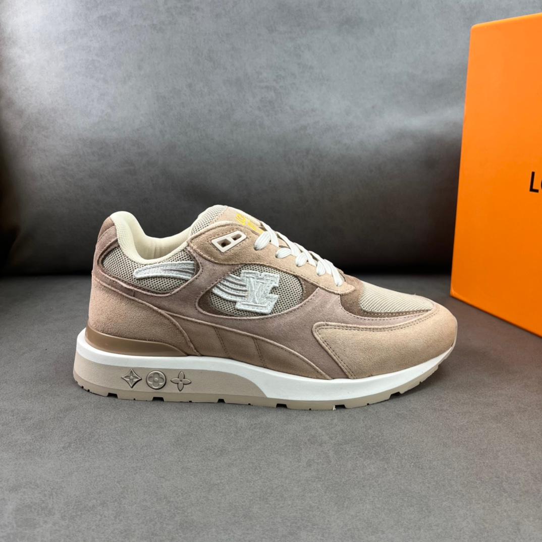 Louis Vuitton Run Away Sneaker Beige For Men LV 1AA6N9