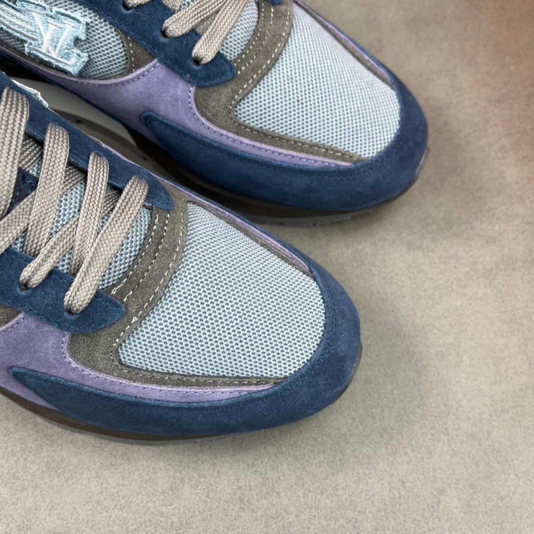 Louis Vuitton Run Away Sneaker Blue For Men LV 1A9J03