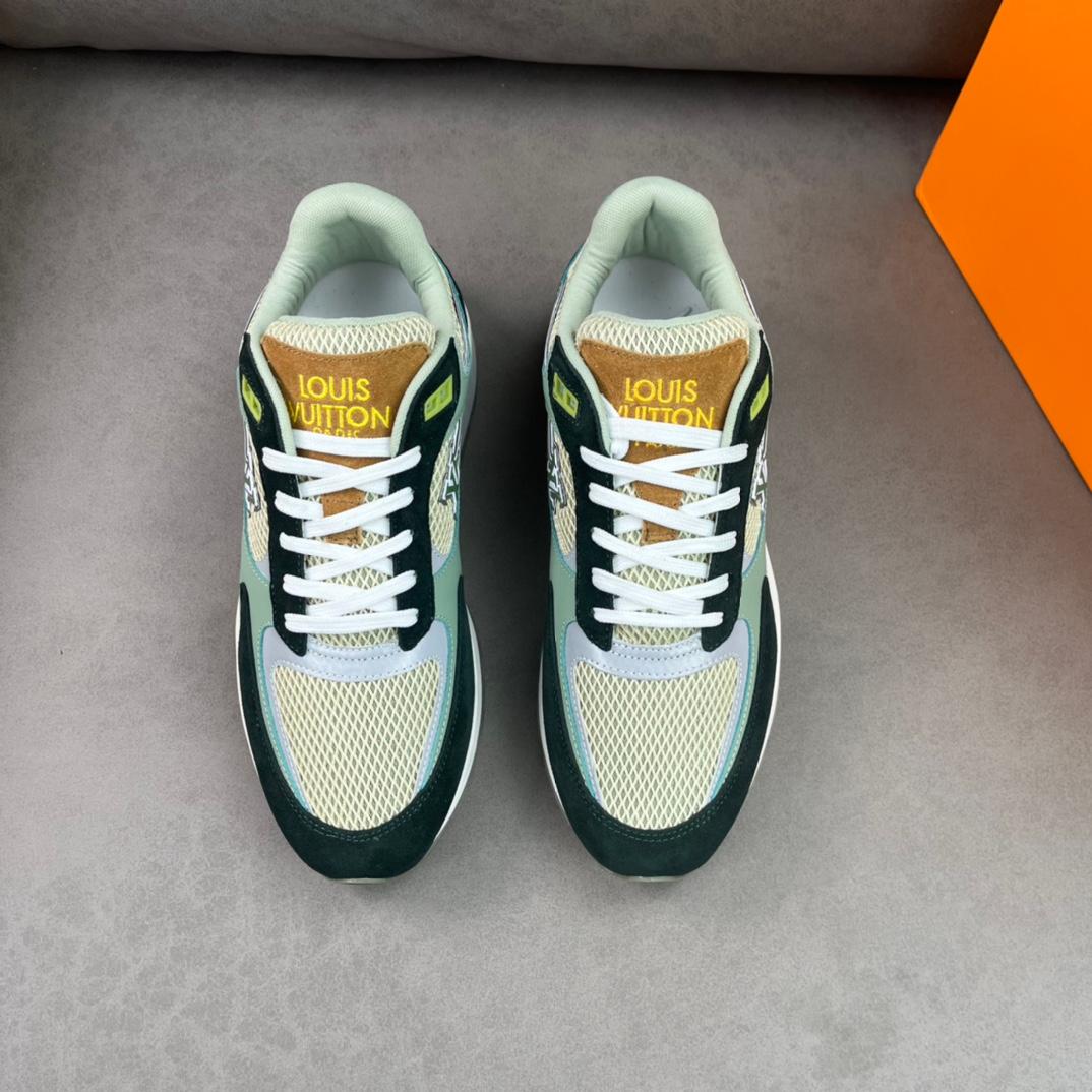 Louis Vuitton Run Away Sneaker Green For Men LV 1A9J0N