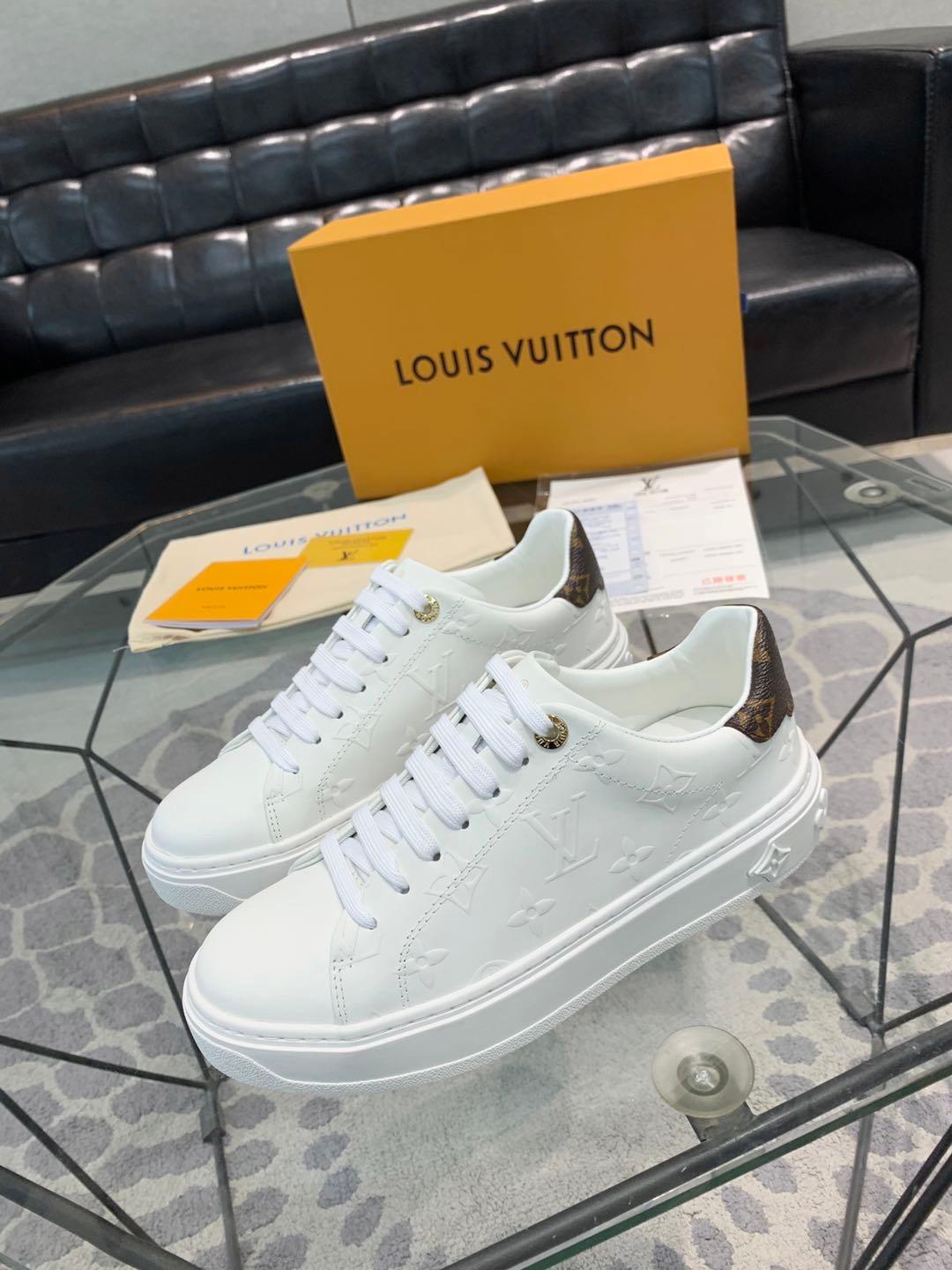 Louis Vuitton Time Out Sneakers White For Women 1AAE5O