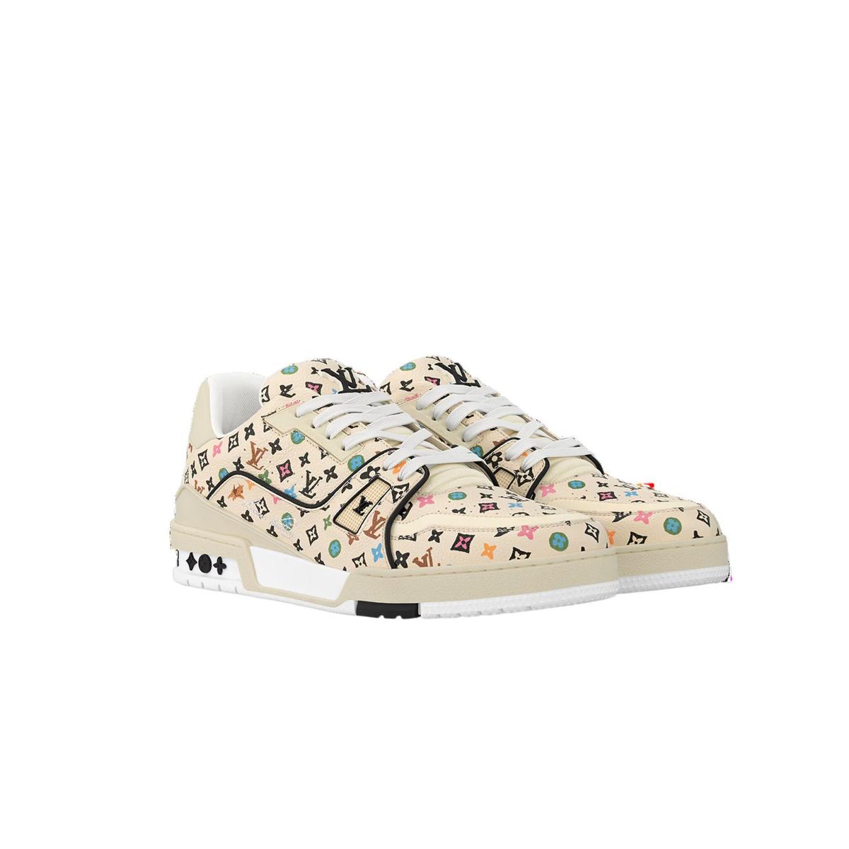 Louis Vuitton Trainer Sneaker Beige For Men 1ACXBG