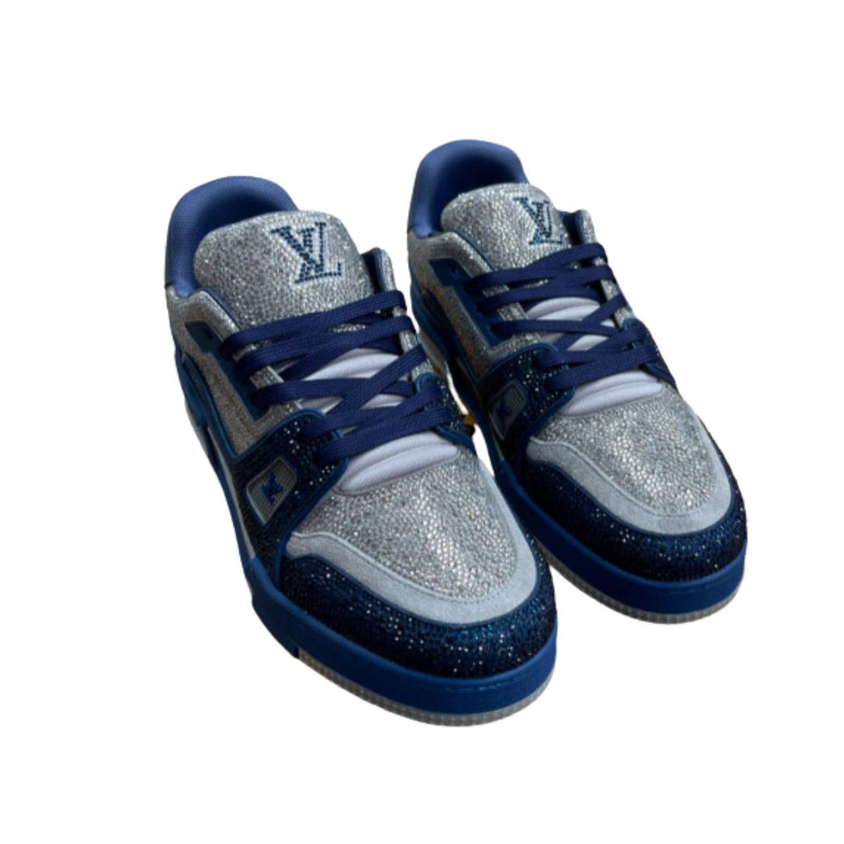 Louis Vuitton Trainer Sneaker LV Bleu foncé pour les femmes