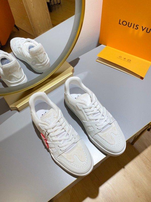 Louis Vuitton Trainer Sneaker White Virgil Abloh For Men LV