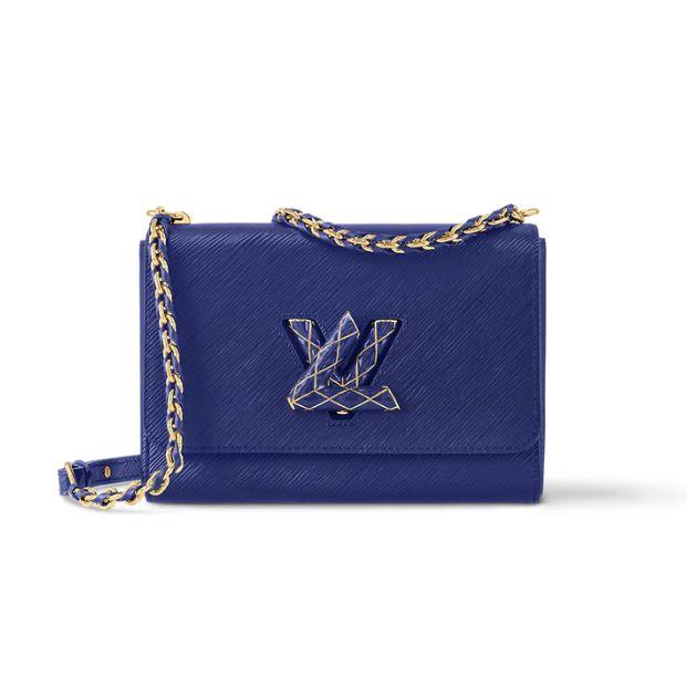 Louis Vuitton Twist MM Bag Blue For Women M23271- 23 Cm/ 9 Inches