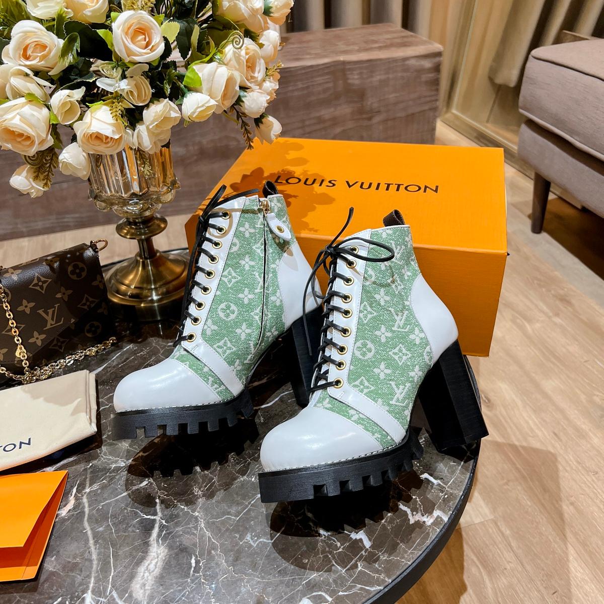 Louis Vuitton Star Trail Bottes de cheville vert pour les femmes LV