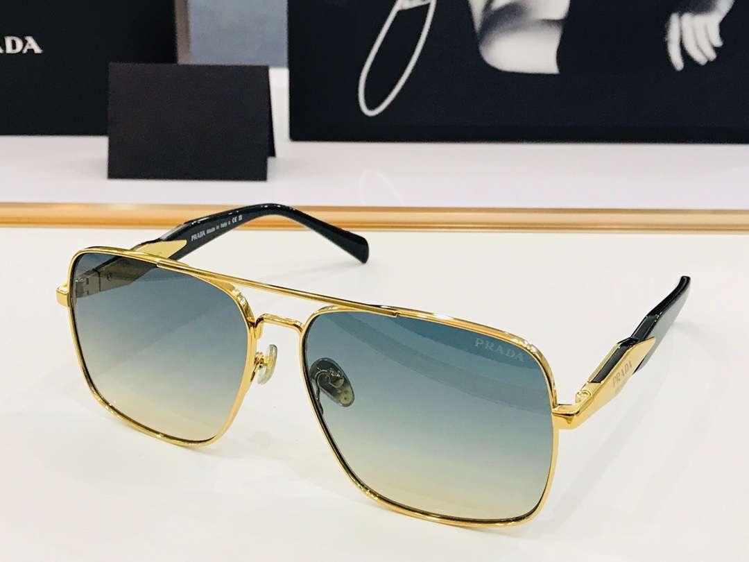 Prada Letter Logo Sunglasses Gold