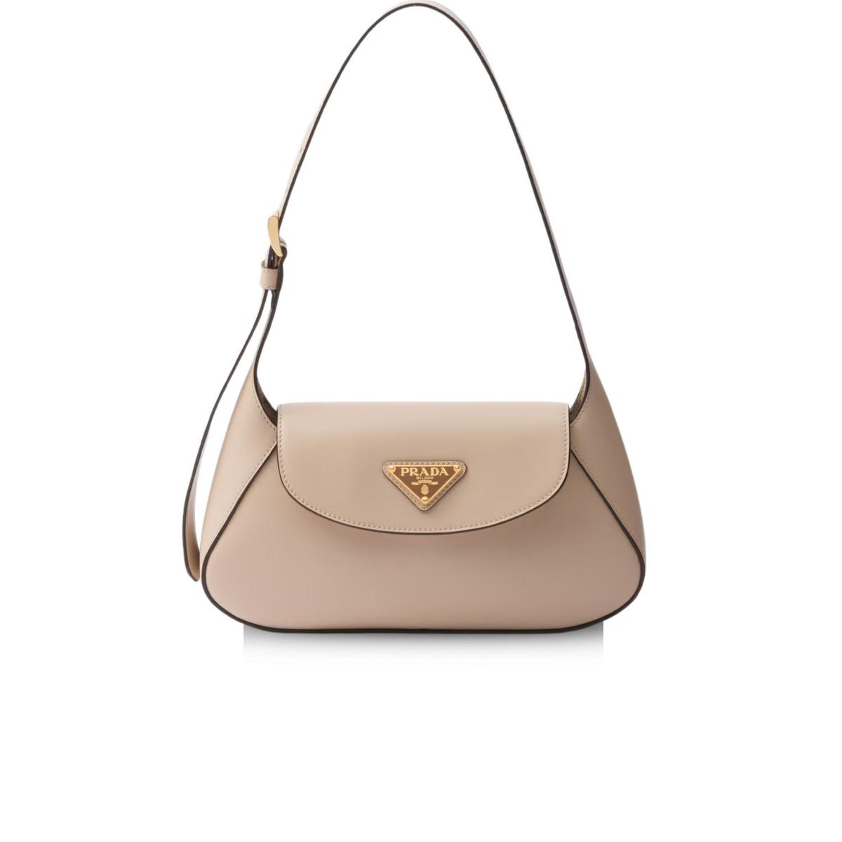 Sac à épaule Prada Beige pour femmes 9,8in/25cm -