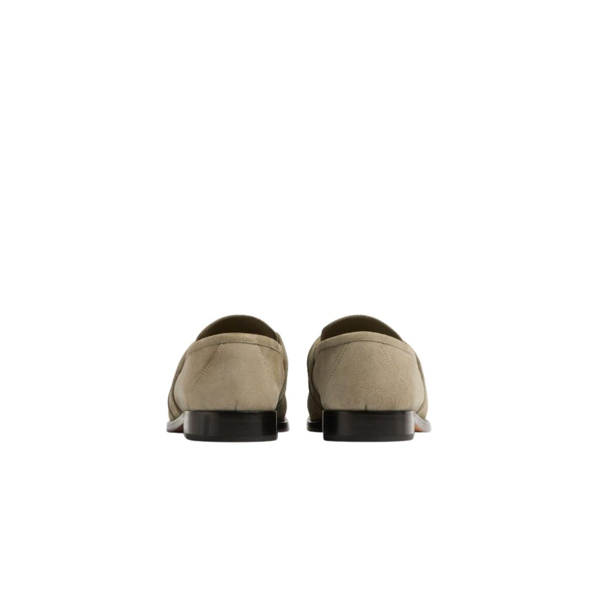 Bottega Veneta Astaire Suede Loafer Taupe pour les hommes