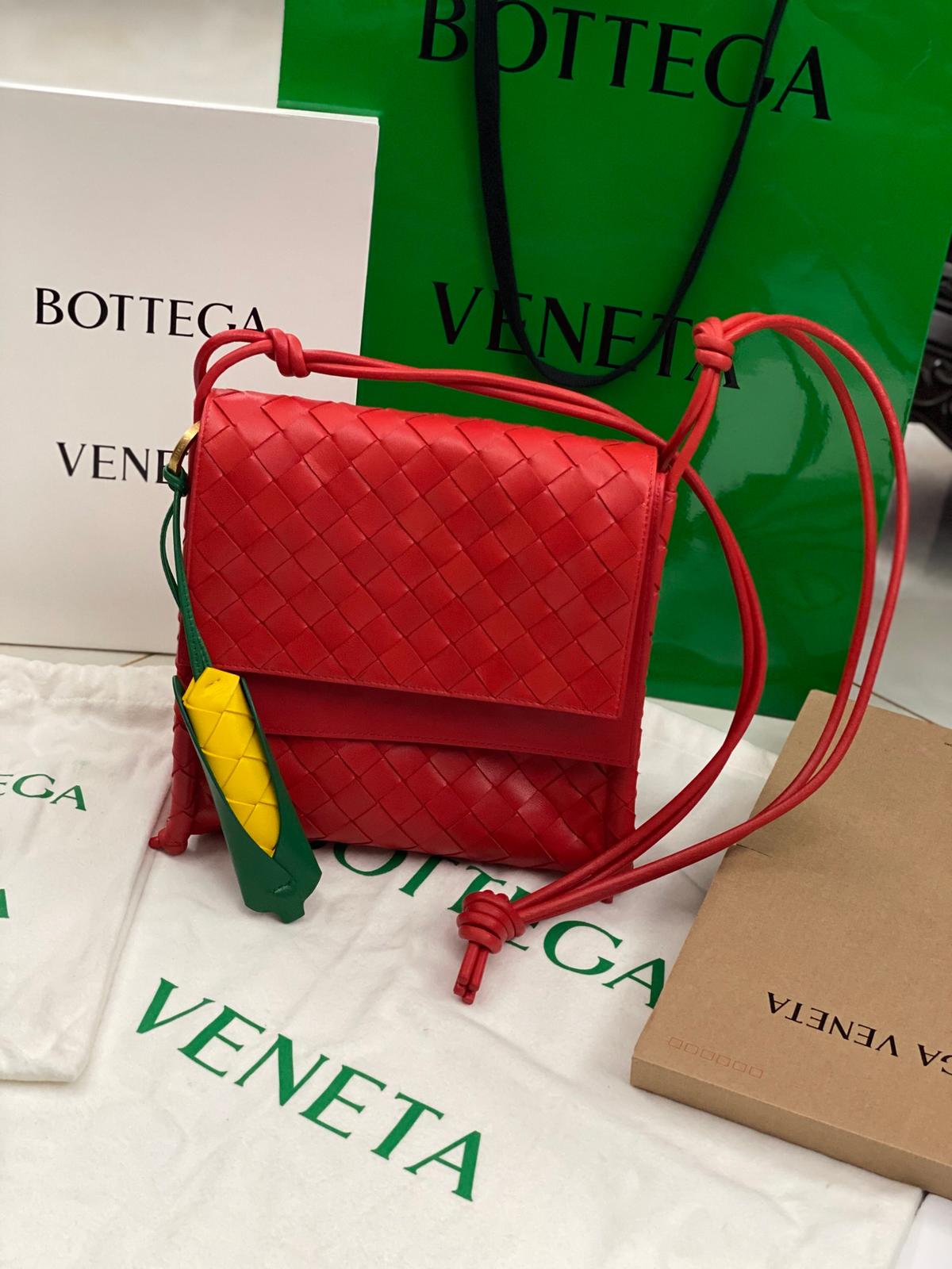 Bottega Veneta Backpack Red, For Women, Women's Bags 8.9in/22.5cm