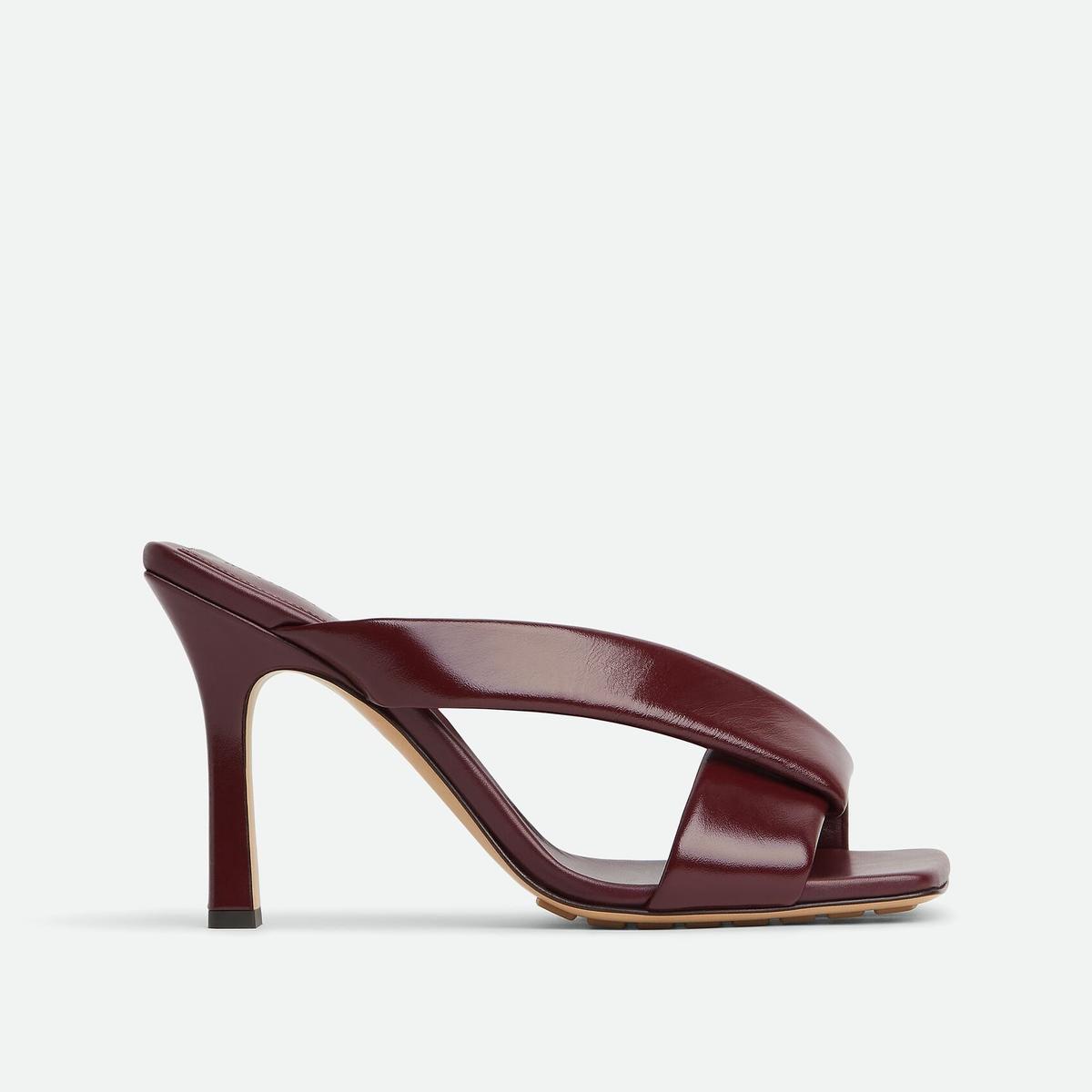 Bottega Veneta Riva Mule High Heel Barolo For Women 827612V3H902240