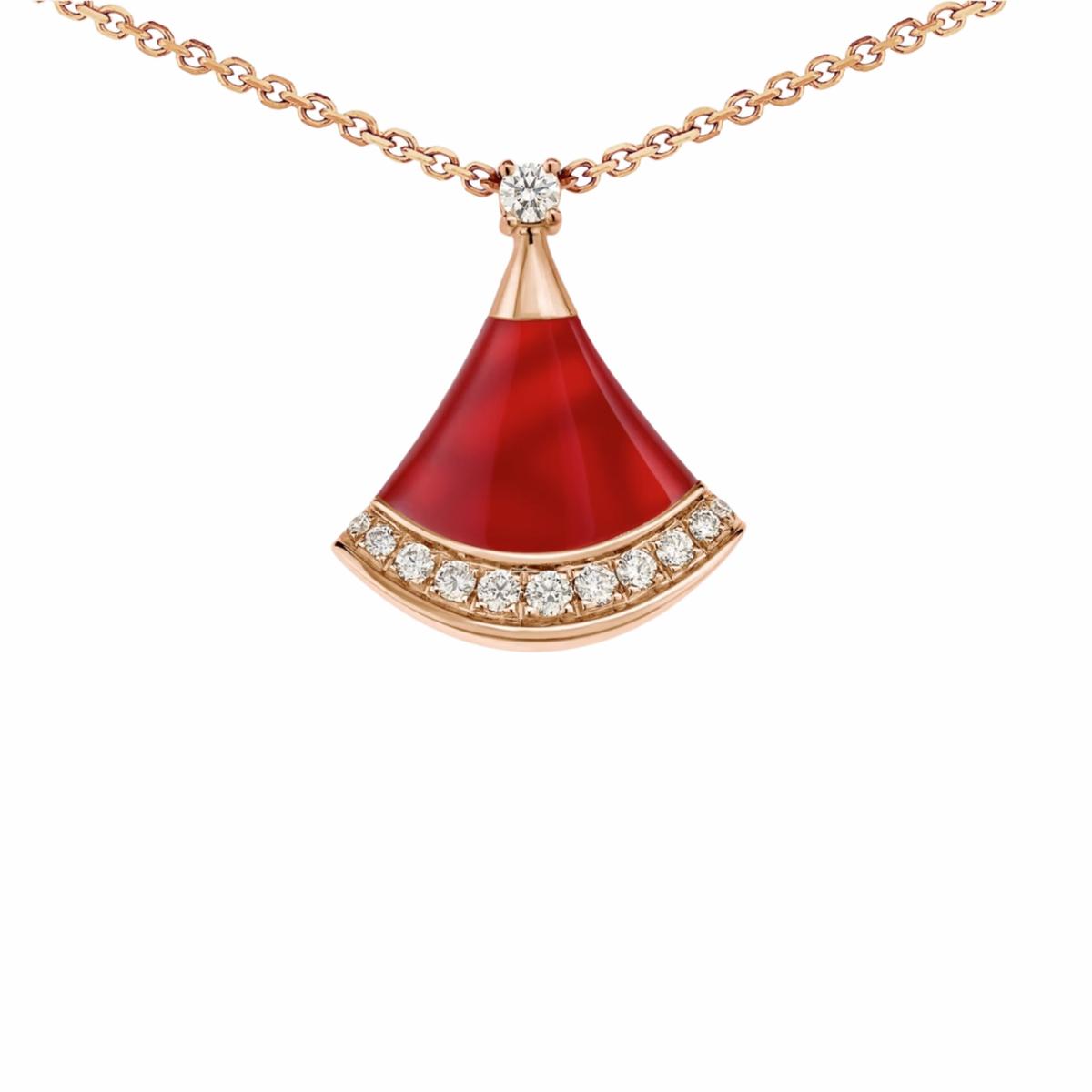 Bvlgari Divas’ Dream Necklace Rose Gold For Women 361251