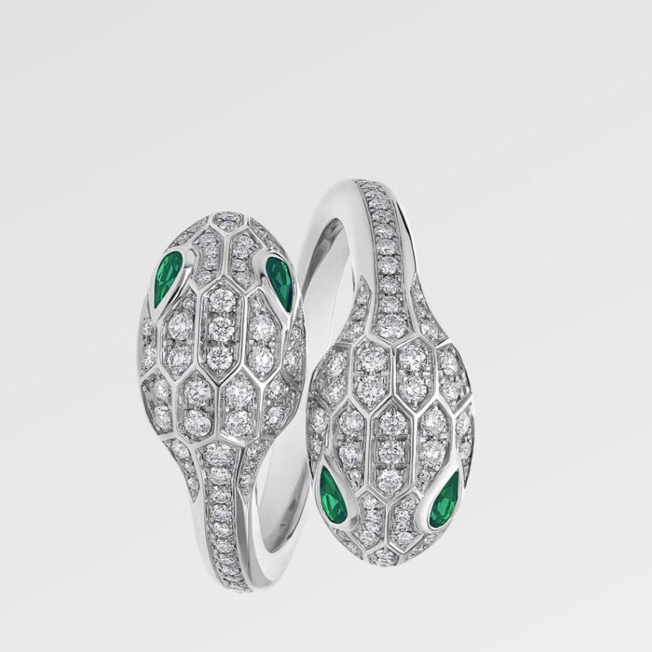 Bvlgari Serpenti Seduttori Ring White Gold For Women 358100