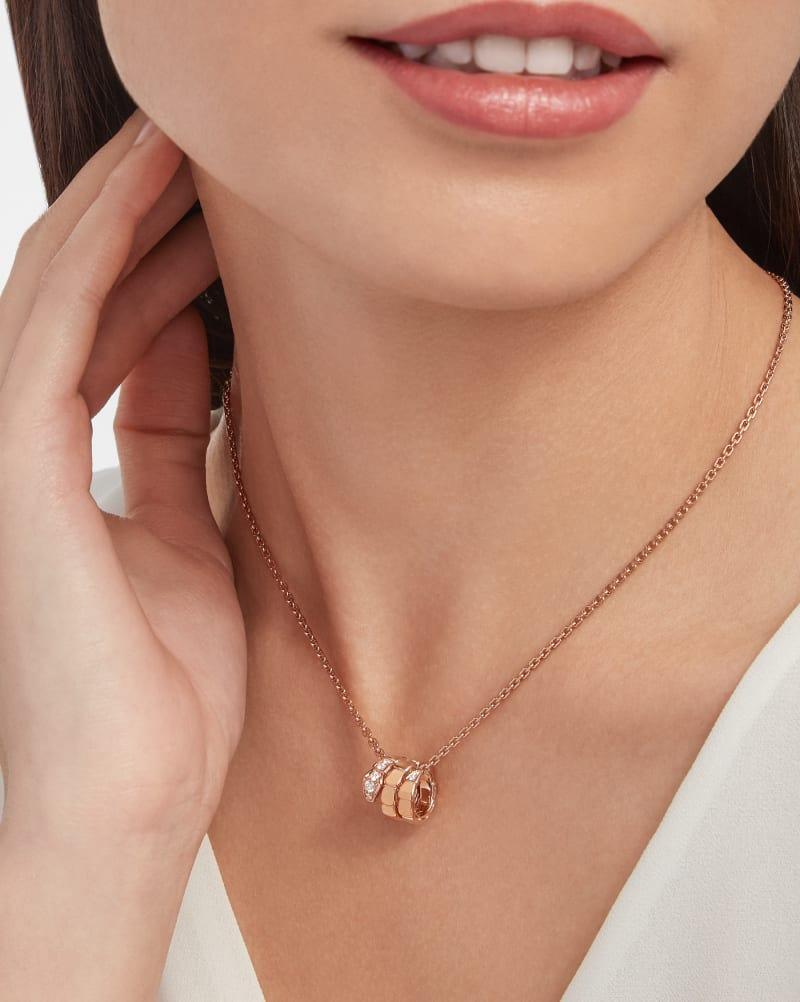 Bvlgari Serpenti Viper Necklace Rose Gold For Women 357794
