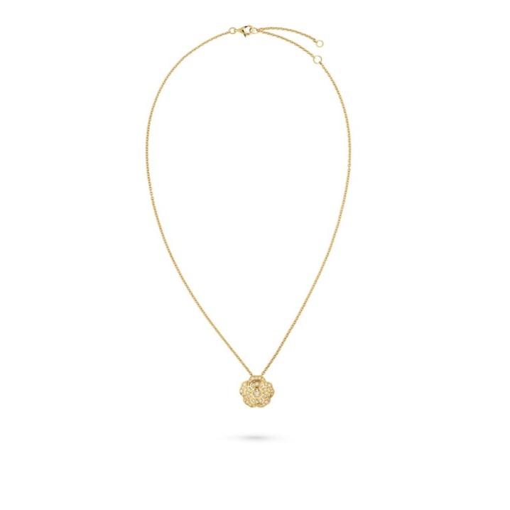 Chanel Bouton De Camélia Necklace Yellow Gold For Women J12037