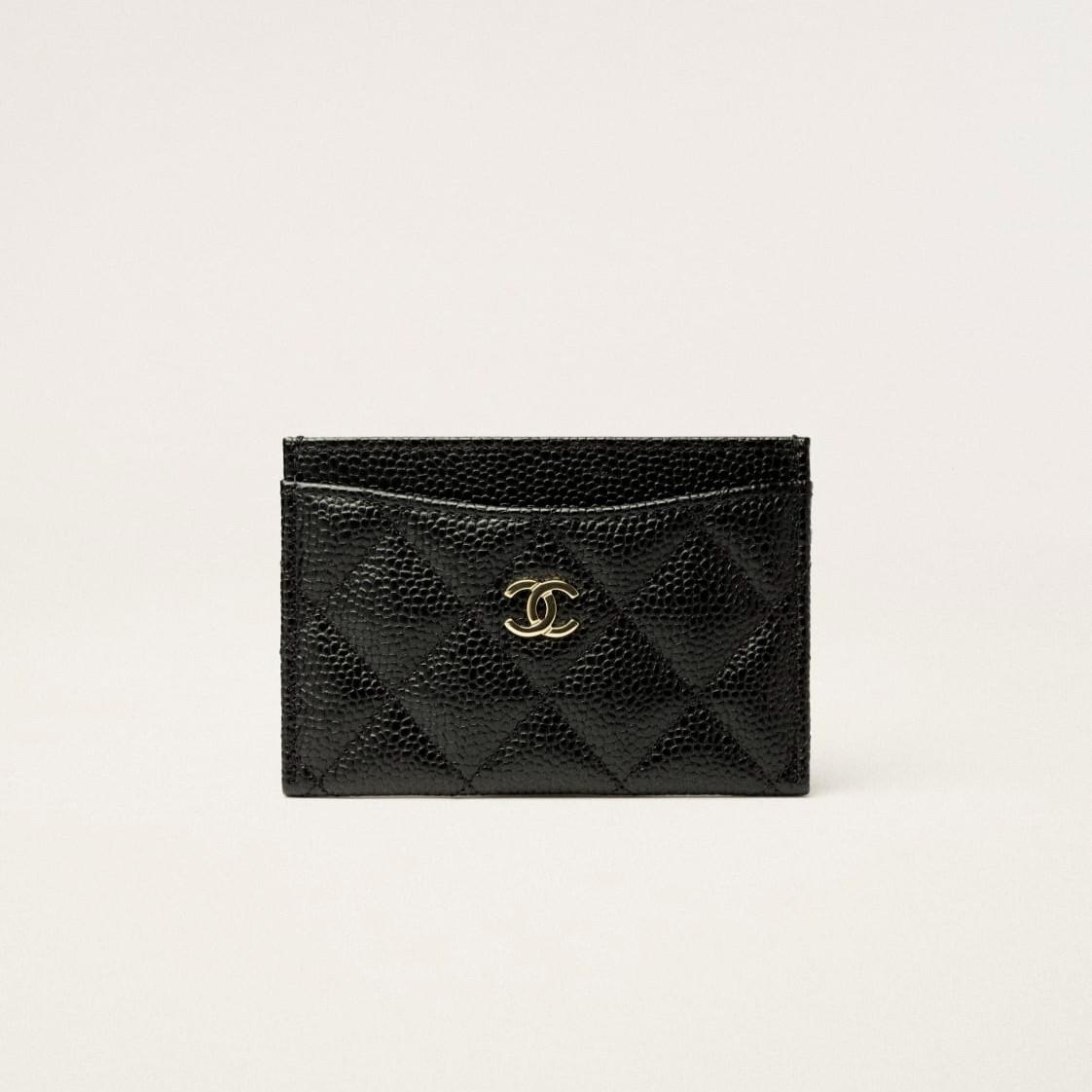 Chanel Classic Card Holder Black For Women 4.4in/11.2cm AP0213 Y01864 C3906