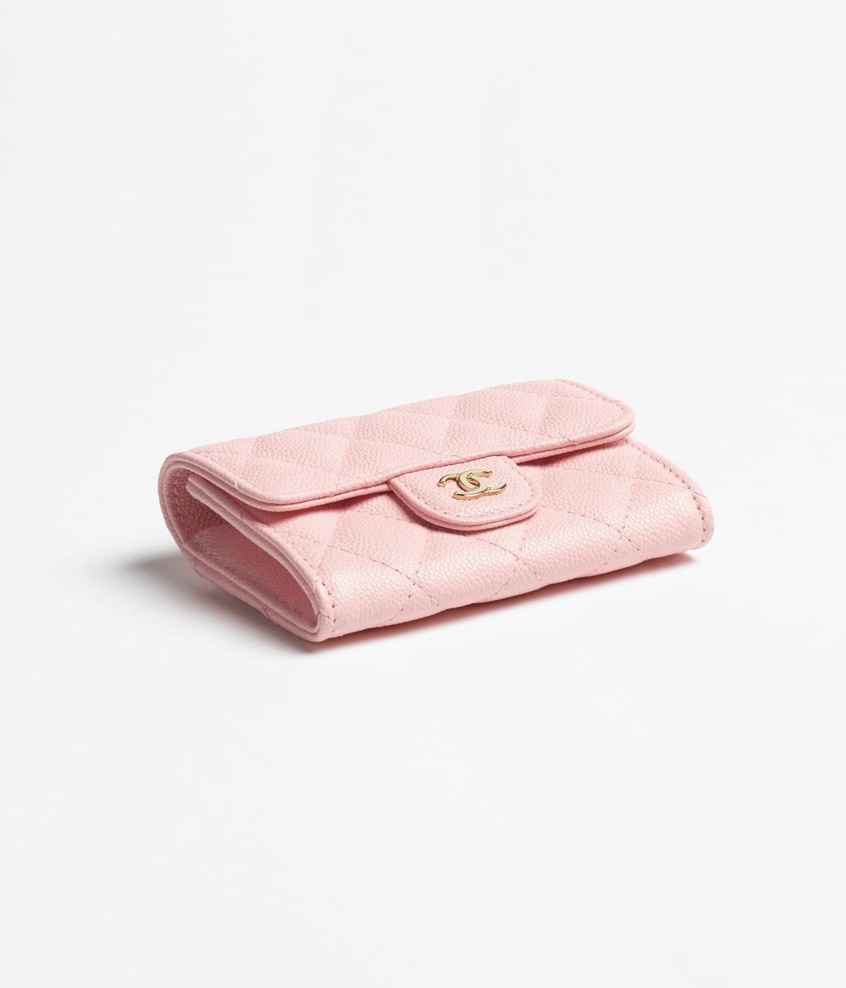 Chanel Classic Card Holder Wallet Light Pink 11.5cm/4.5in