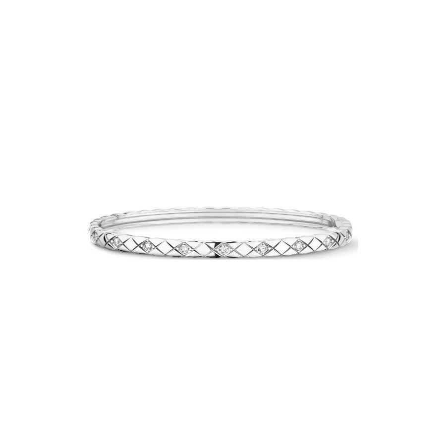 Chanel Coco Crush Bracelet blanc or pour les femmes J12328