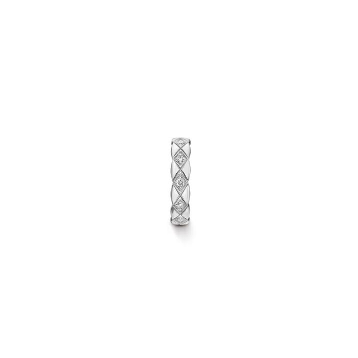 Chanel Coco Crush Boucle d'oreille unique Or blanc pour femmes J12154