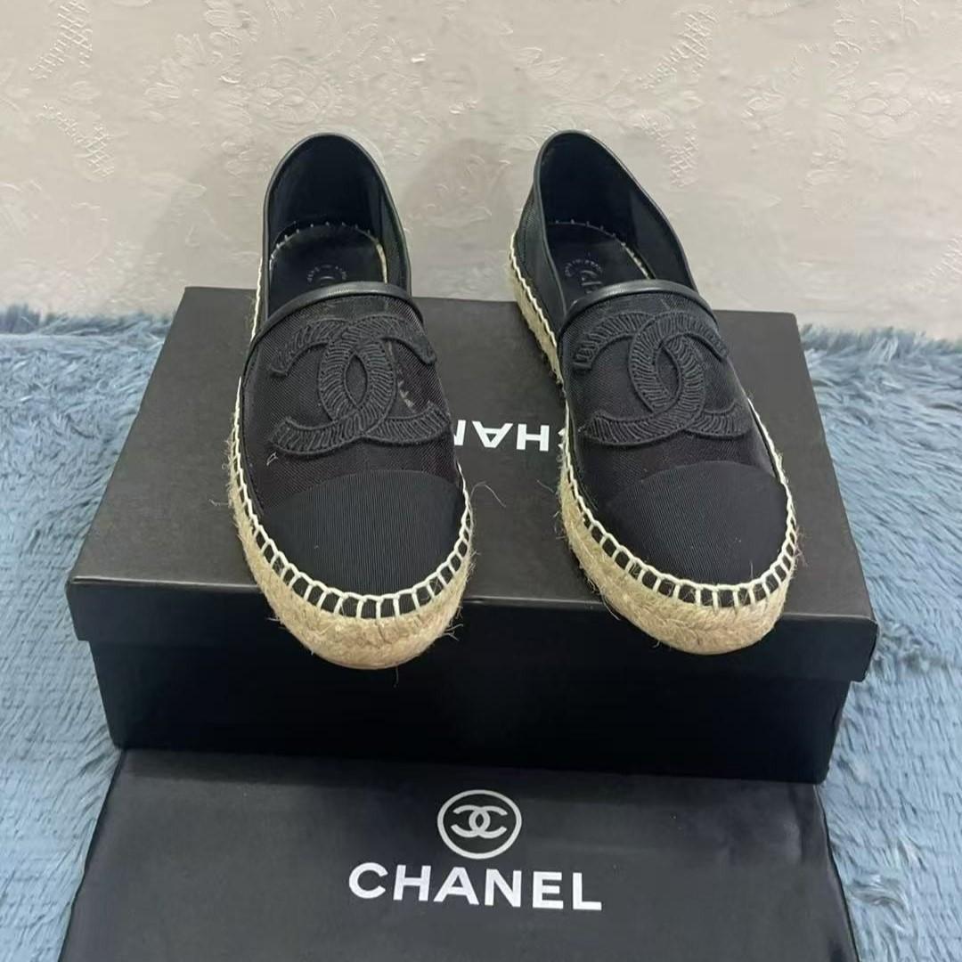 Chanel Espadrilles Black For Women G29762