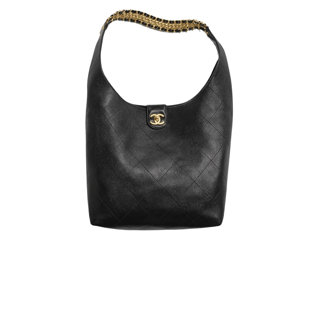 Chanel Hobo grand sac 11.8in/30cm noir pour les femmes AS5410-B19776-94305