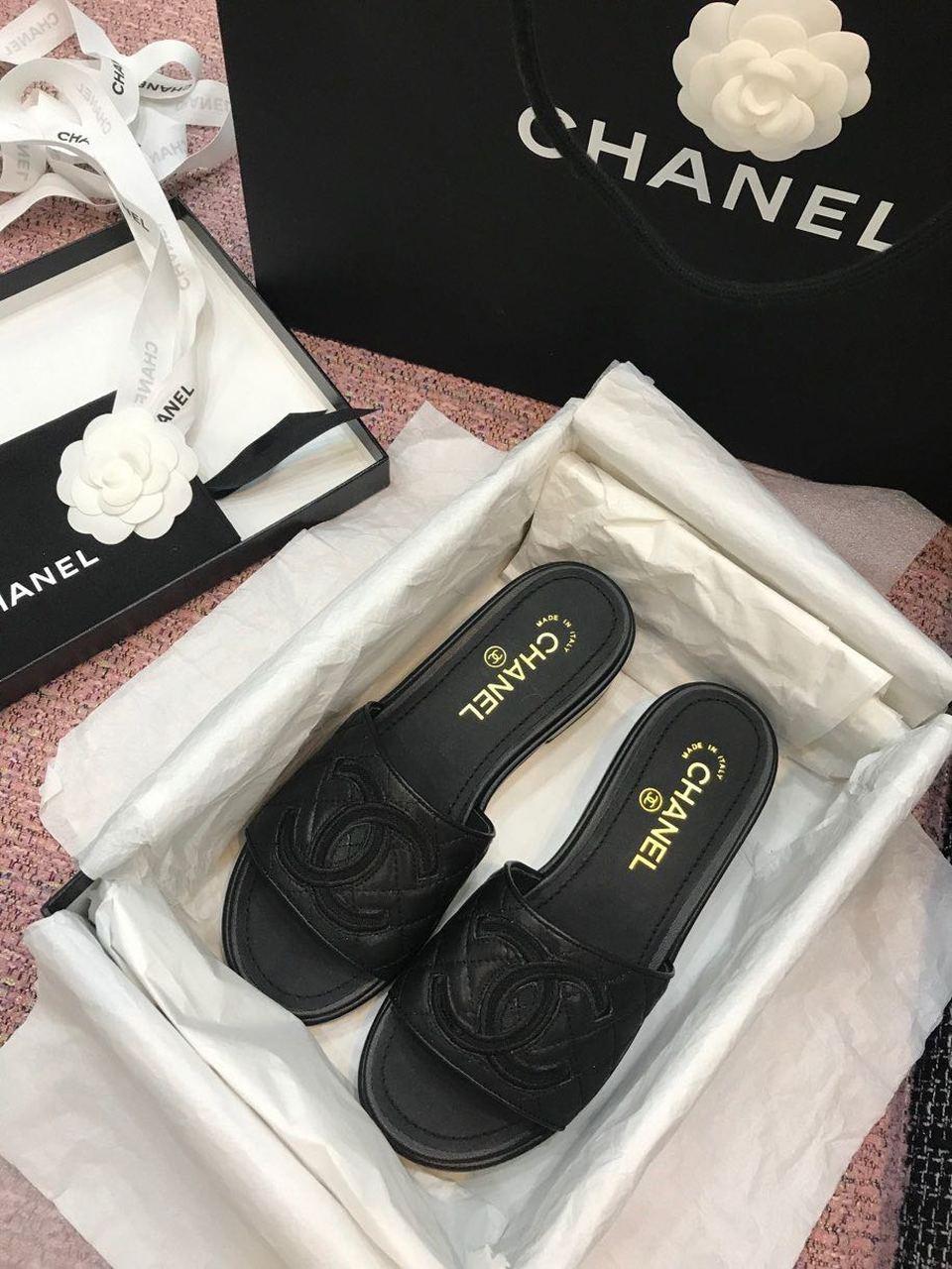 Chanel Mules Noir Pour Femmes, Chaussures Femmes