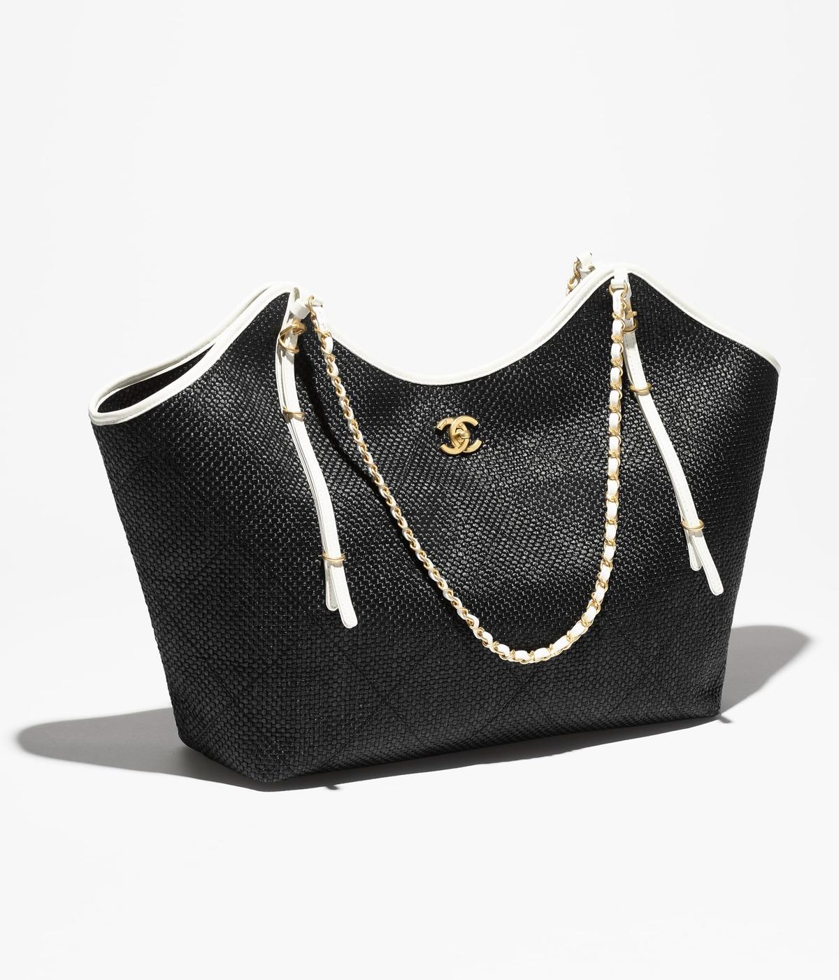 Chanel Shopping Maxi Tote Bag 23.2in/ 59cm Black Gold Hardware For Women AS5463-B22594-U5559