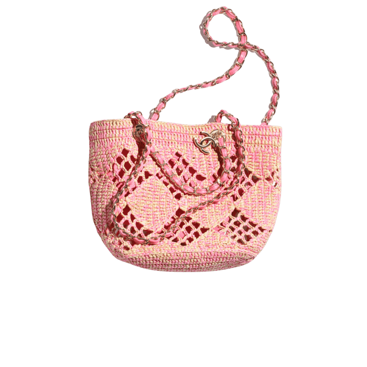 Chanel Shopping Petit sac de rangement 12.5po/ 32cm Pink Gold Hardware pour femmes AS4714 B15546 NW425