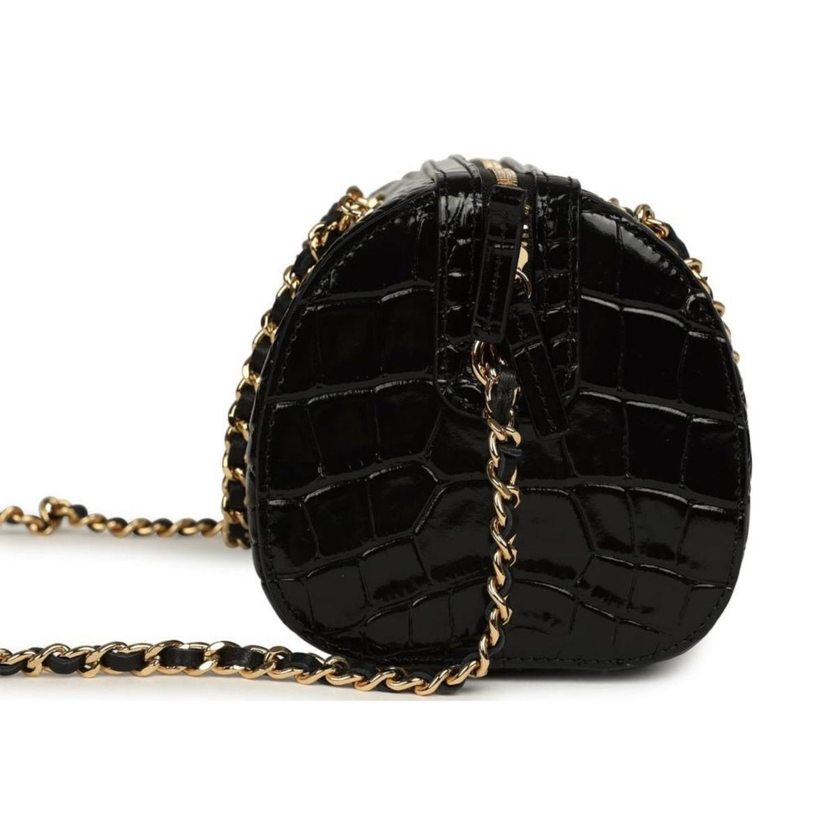 Chanel Timeless Classic Mini Barrel Sac 8.3in/ 18.5cm Black Gold Hardware pour les femmes