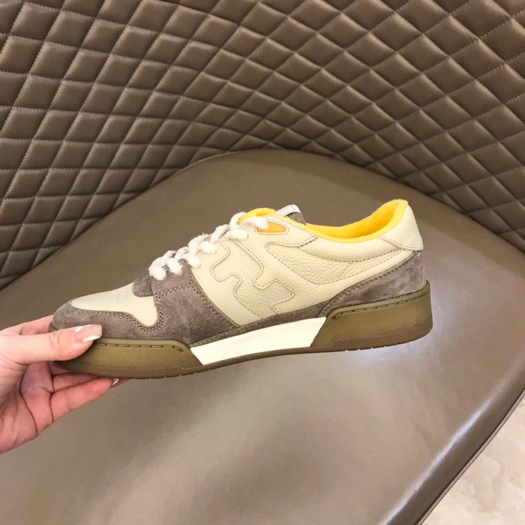 Fendi FD Match Low Tops Sneakers Grey For Men 7E1493AHH2F1FHU