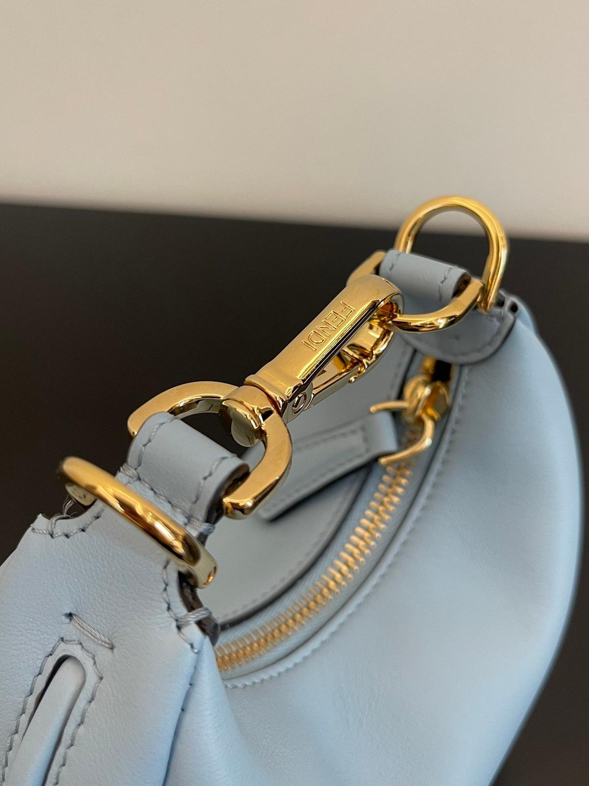 Fendi Nano Fendigraphy Blue For Women, Women's HandBags 6.7in/17cm FF 7AS089
