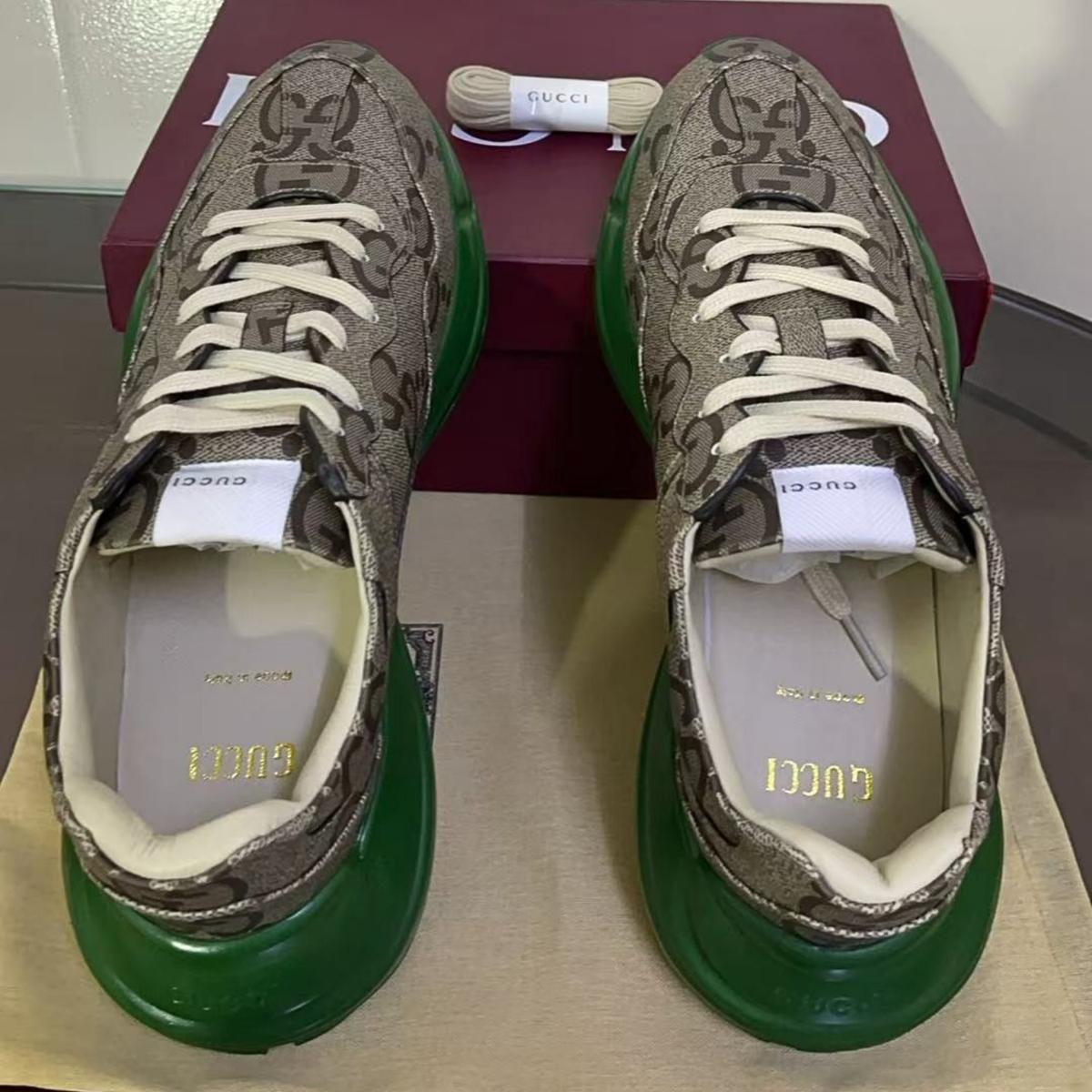 Gucci GG 100 Rhyton Sneaker Green For Men