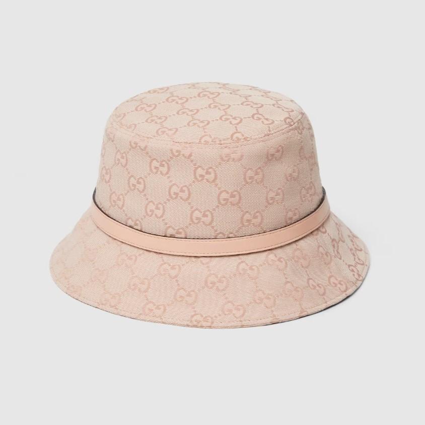 Gucci GG Canvas Bucket Hat Pink For Women 847739 3HBAO 6872