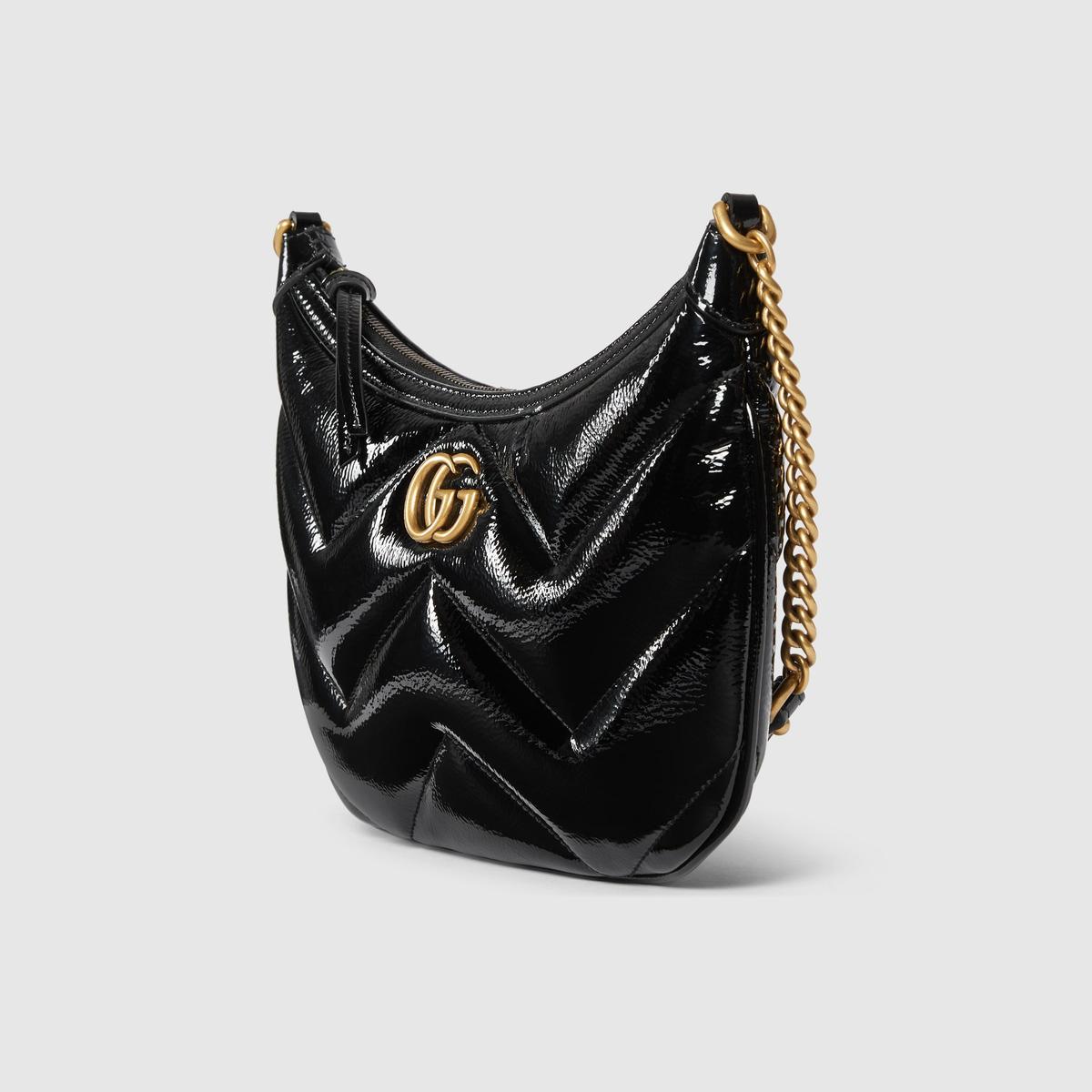 Gucci GG Marmont Small Shoulder Bag Black For Women 10.2 Inches/ 25.9 Cm