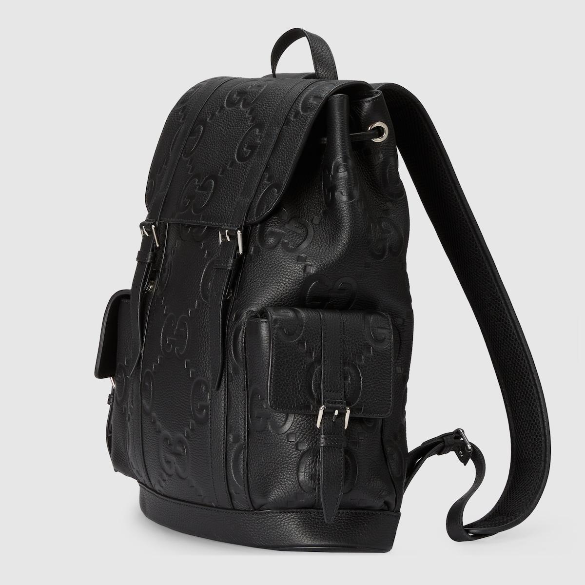 Gucci Jumbo GG Grand sac à dos noir pour hommes 13.4 In/ 34 Cm 625770 AABZF 1000