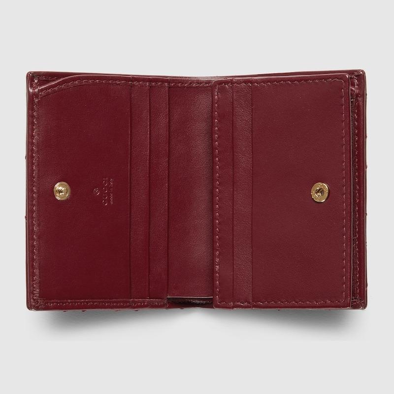 Gucci Marmont Small Wallet Rosso Ancora Red For Women 4.5in/11cm 466492 DTDHV 6207