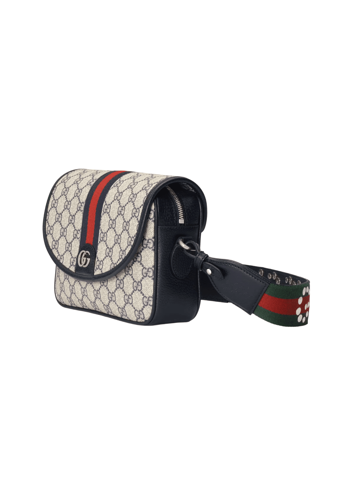 Gucci Ophidia GG Small Shoulder Bag Dark Blue/Beige For Women, Women's Bags 9.1in/23cm GG