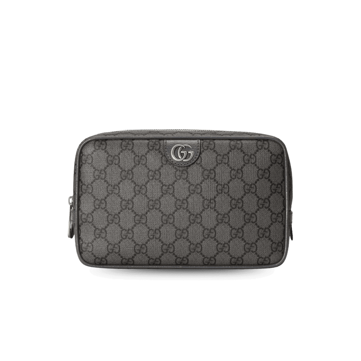 Gucci Ophidia Toiletry Case Clutch & Pouch 9.2in/ 23.5cm Grey Palladium Hardware 760019 UULBN 1244
