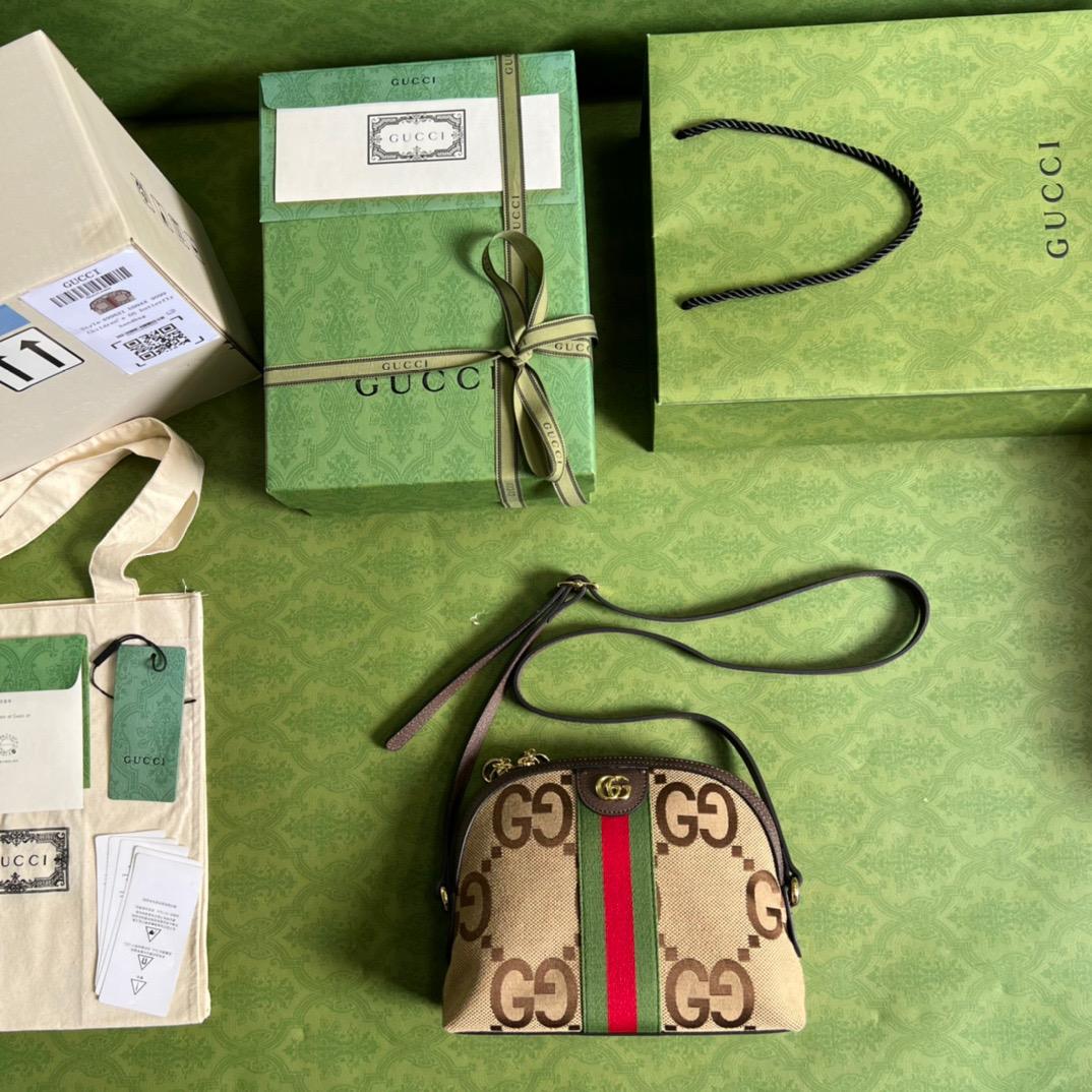 Gucci Ophidia Jumbo GG petit sac à épaule brun pour les femmes, sacs pour femmes 9.3in/24cm GG 499621 UKMIG 2570