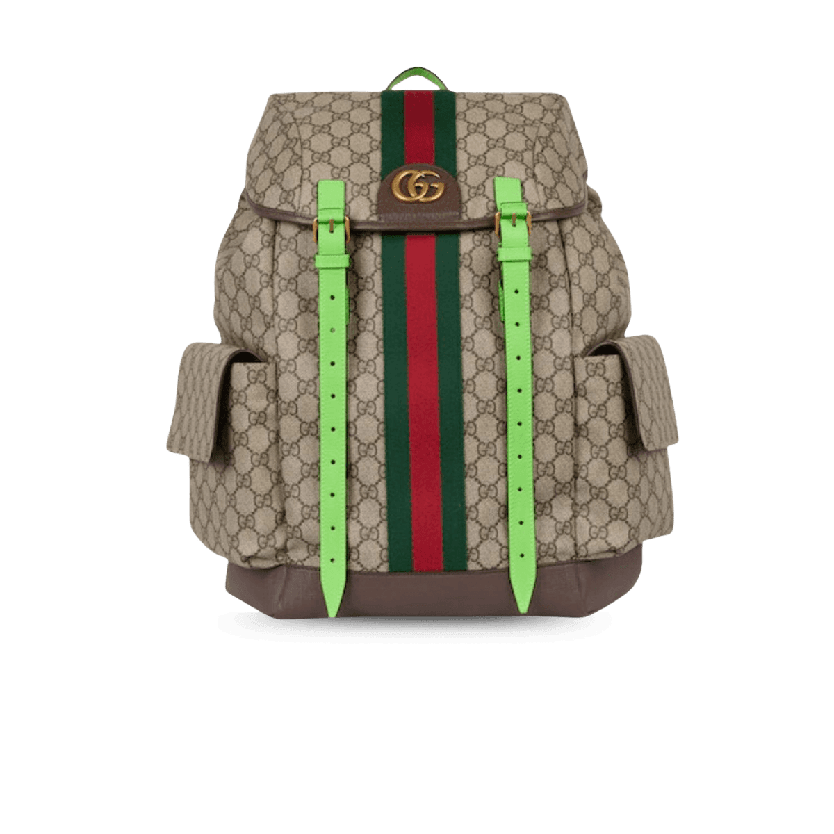 Gucci Ophidia Medium Backpack 15.7in/ 40cm Beige Gold Hardware For Men 598140 FADEB 9750
